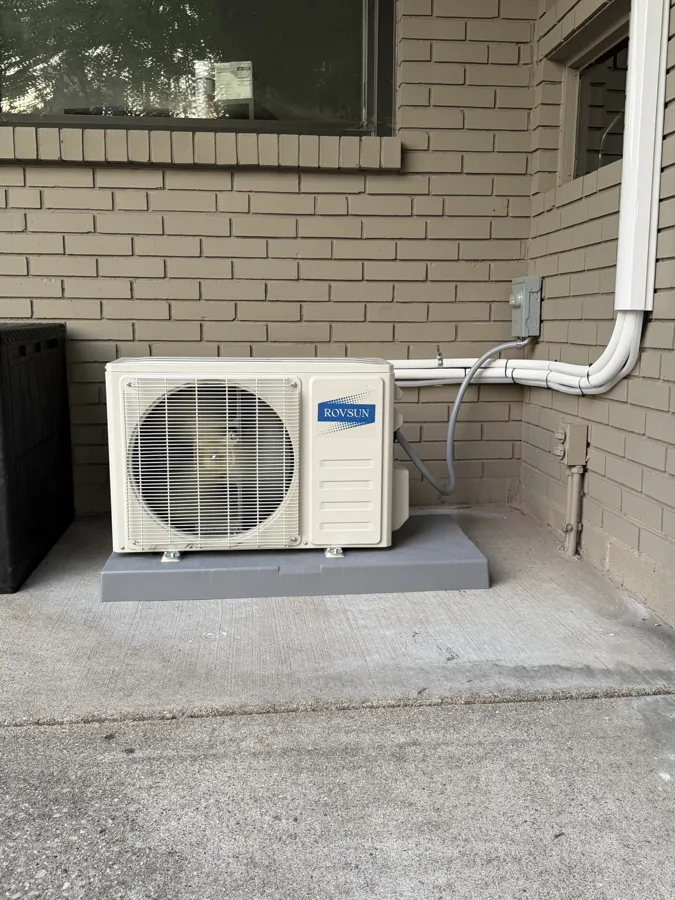 Ductless mini-split outdoor unit installed in Joliet IL